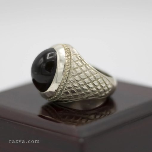 elegant-black-agate-ring-men