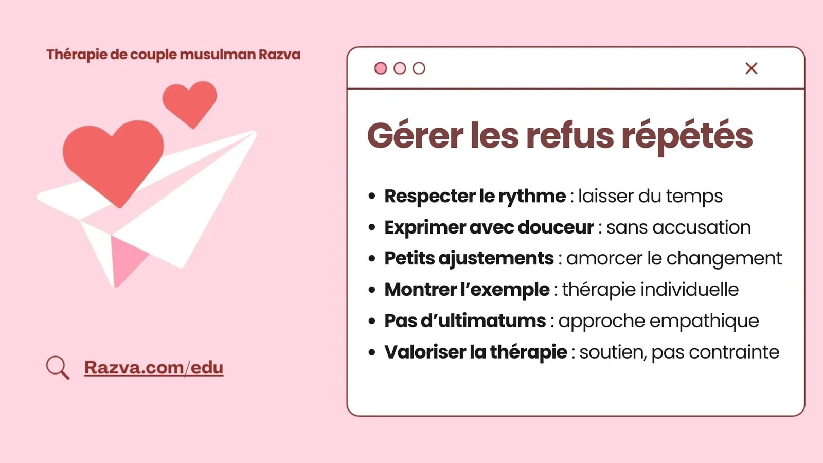 Comment gérer les refus répétés et éviter les tensions autour de la thérapie de couple