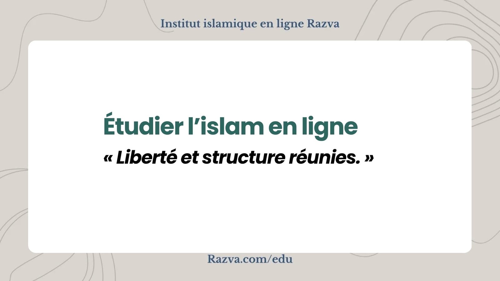 cours islam en ligne flexibles