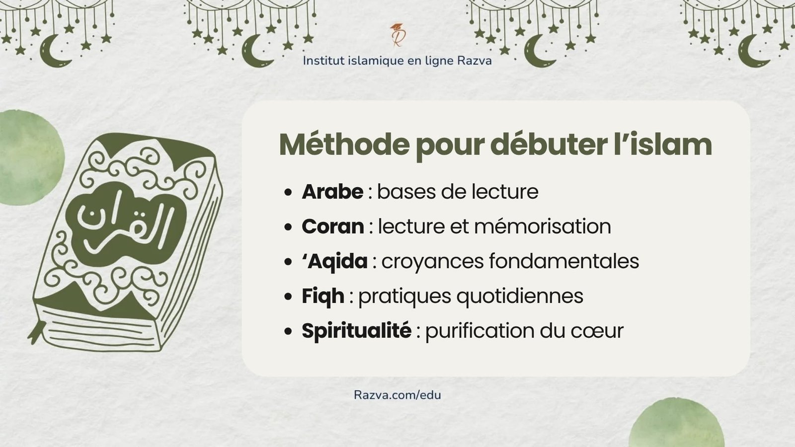 Quelle méthode choisir pour débuter l’islam étapes essentielles arabe Coran fiqh et spiritualité