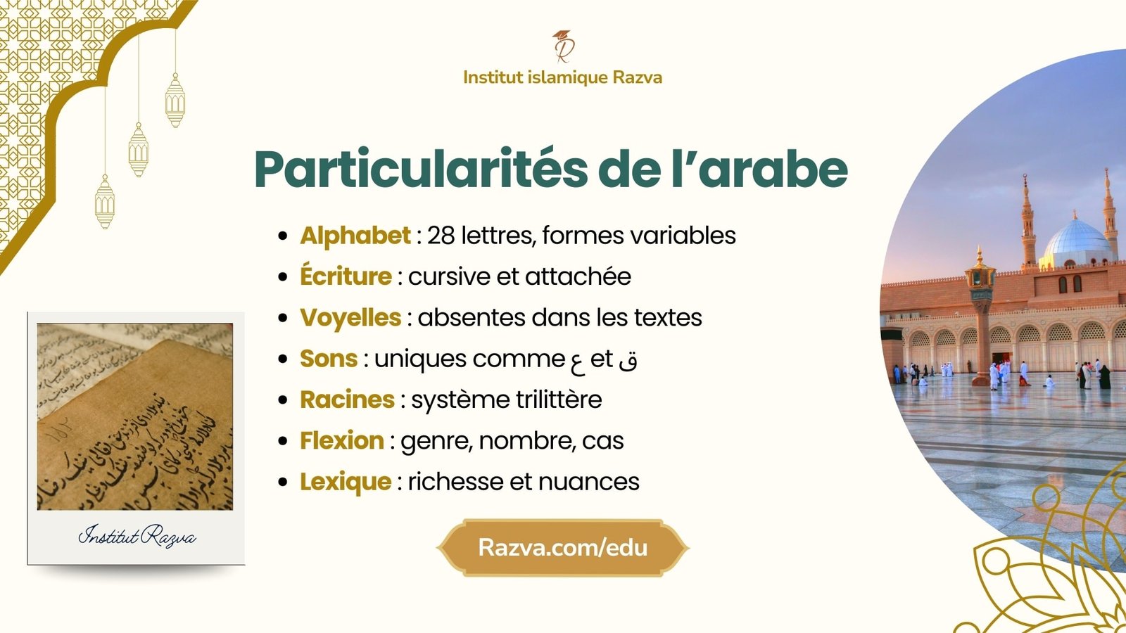 Particularités linguistiques uniques de la langue arabe à maîtriser