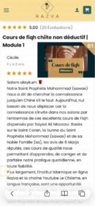 Avis d’un étudiant sur le cours de fiqh chiite non déductif - Module débutant en ligne