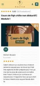Témoignage sur la clarté et la qualité des cours de fiqh chiite pour mieux connaître l’islam