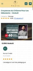 Avis sur le cours gratuit des croyances du chiisme pour les débutants – Enseignement très pédagogique