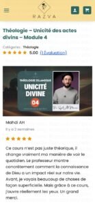 Avis d’un étudiant sur le cours de théologie – Unicité des actes divins (Module 4), impact concret sur la vie quotidienne