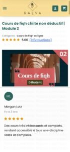 Retour d’expérience sur le cours de fiqh chiite – Module 2 débutant, accessible à tous malgré la complexité du sujet