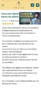 Témoignage sur le cours de tajwid du Coran pour débutants – lecture et récitation correcte pour tous les niveaux