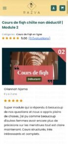 Témoignage d’une étudiante sur le cours de fiqh chiite – Module 2, utile pour les femmes, structuré et clair