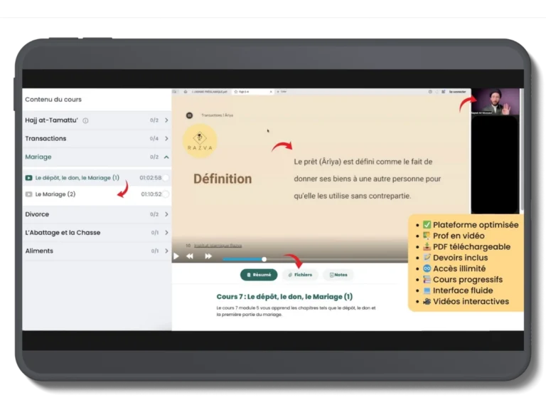 Cours de fiqh islamique en ligne
