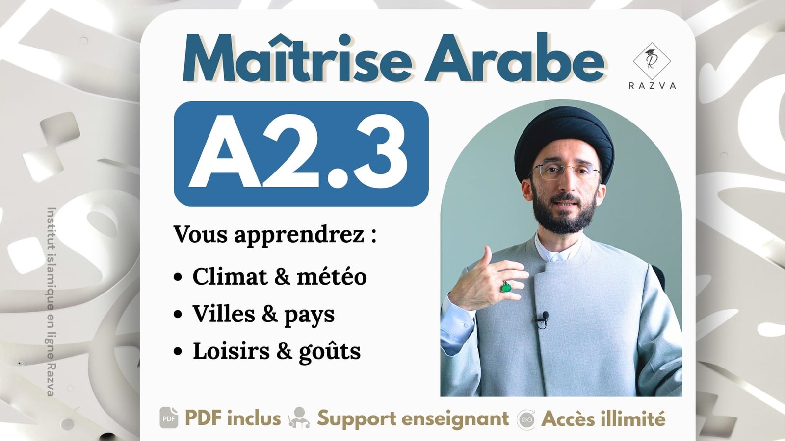 Arabe | Préintermédiaire | Module 6
