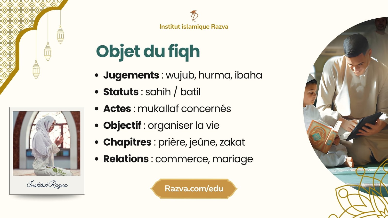 De quoi s’agit le fiqh islamique jugements règles et domaines principaux