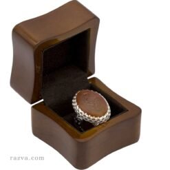 Bague homme en argent avec inscription 