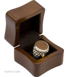 Bague en argent 925 avec inscription islamique 