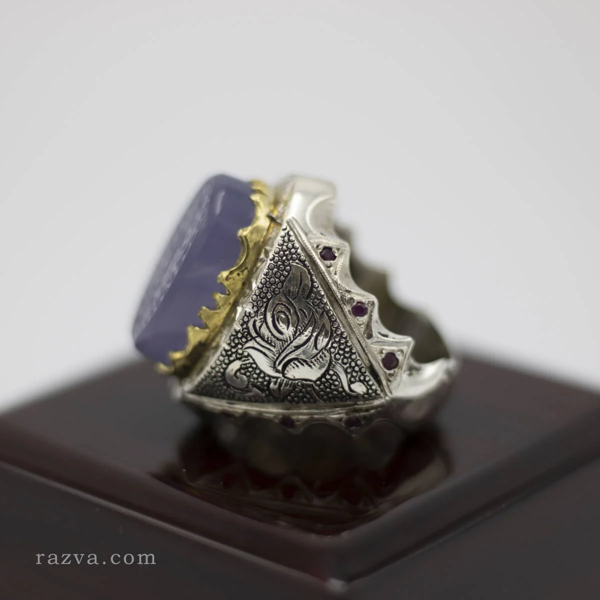 Agate yéménite violette
