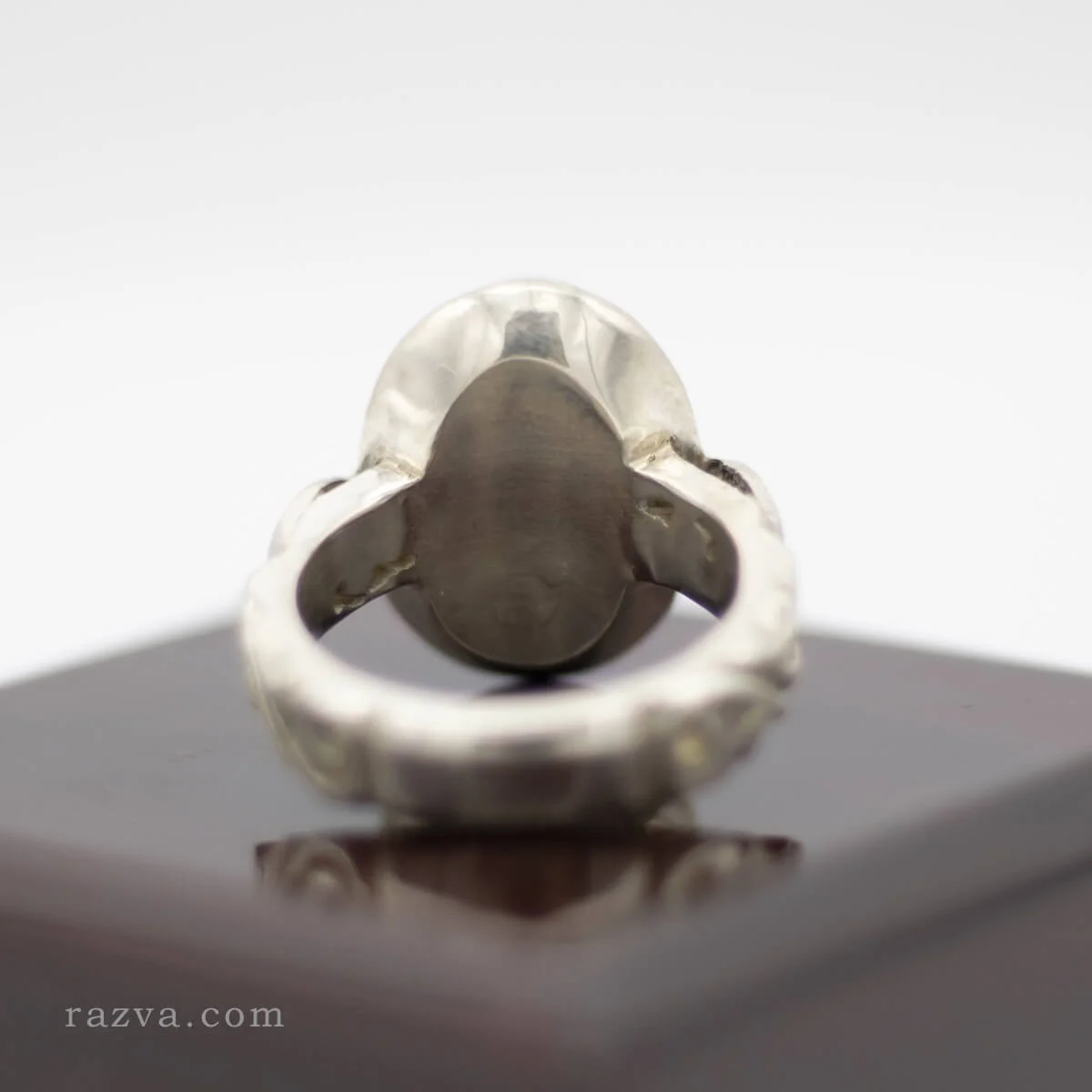 Bague en argent 925 avec pierre Durr Najaf et design unique
