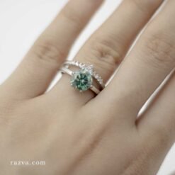 Bague moissanite femme