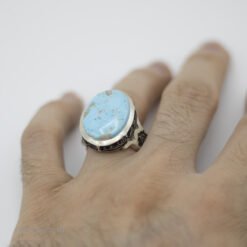 bague turquoise bleue argent