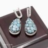 bijoux en argent 925 pour femme avec turquoise, faits main en Iran