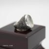 Bague homme en argent 925 avec pierre Durr Najaf gravée