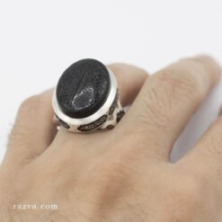 bague homme noire