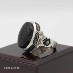 bague luxe agate noire