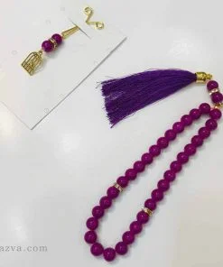 pince à foulard violet