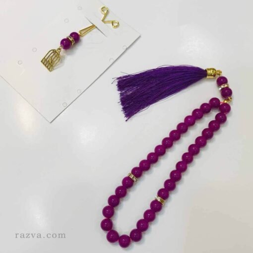pince à foulard violet