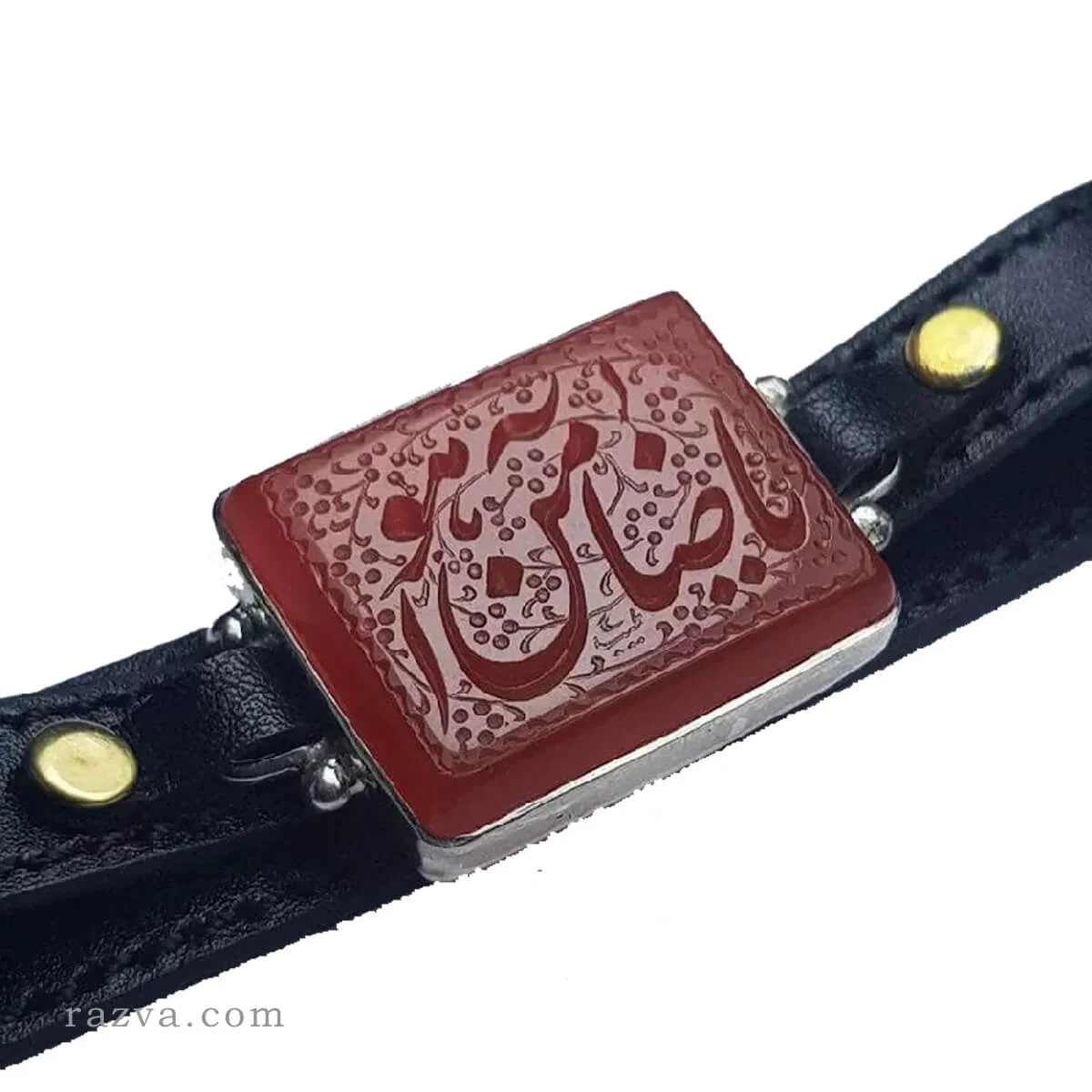 bracelet avec agate rouge