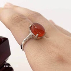 Bague femme argent agate yéménite