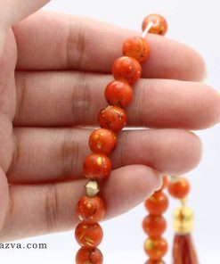 Chapelet islam 33 perles orange