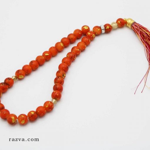 achat en ligne chapelet islam 33 perles orange