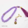 Pince à foulard et Chapelet 33 perles violet