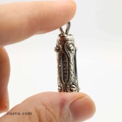 Porte amulette argent et pendentif