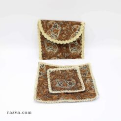 Petit tapis prière avec sac termeh