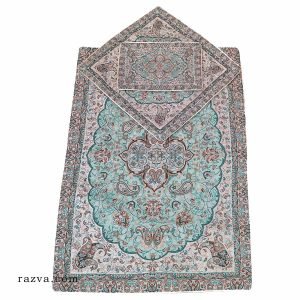 Tapis de prière termeh iranien vert