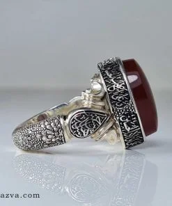 Bague chiite agate yéménite Ziyârat Imam Hussein (a) pas cher