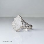 bijou religieux en argent fait main avec gravure chiite Ali Waliyy Allah