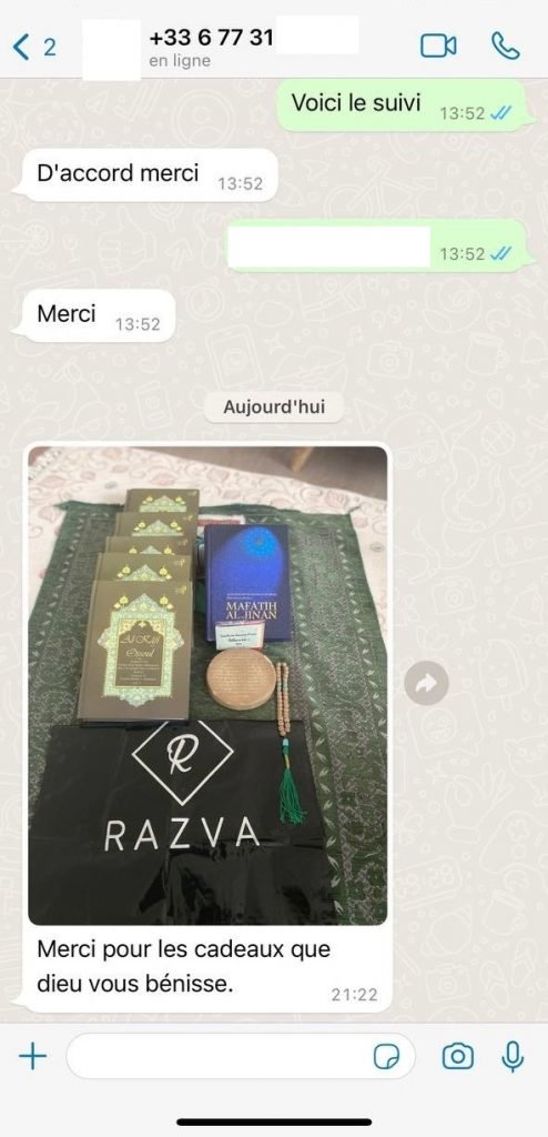 Commentaires des clients achat en ligne de Razva