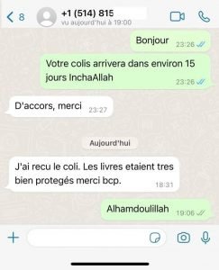 Commentaires des clients boutique religieux Razva 2