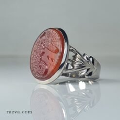 Agate musulmane yéménite en argent 925 pour hommes