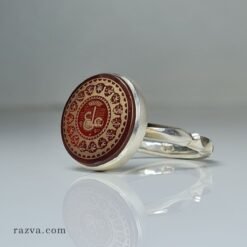 Talisman personnalisé agate rouge pour hommes et femmes