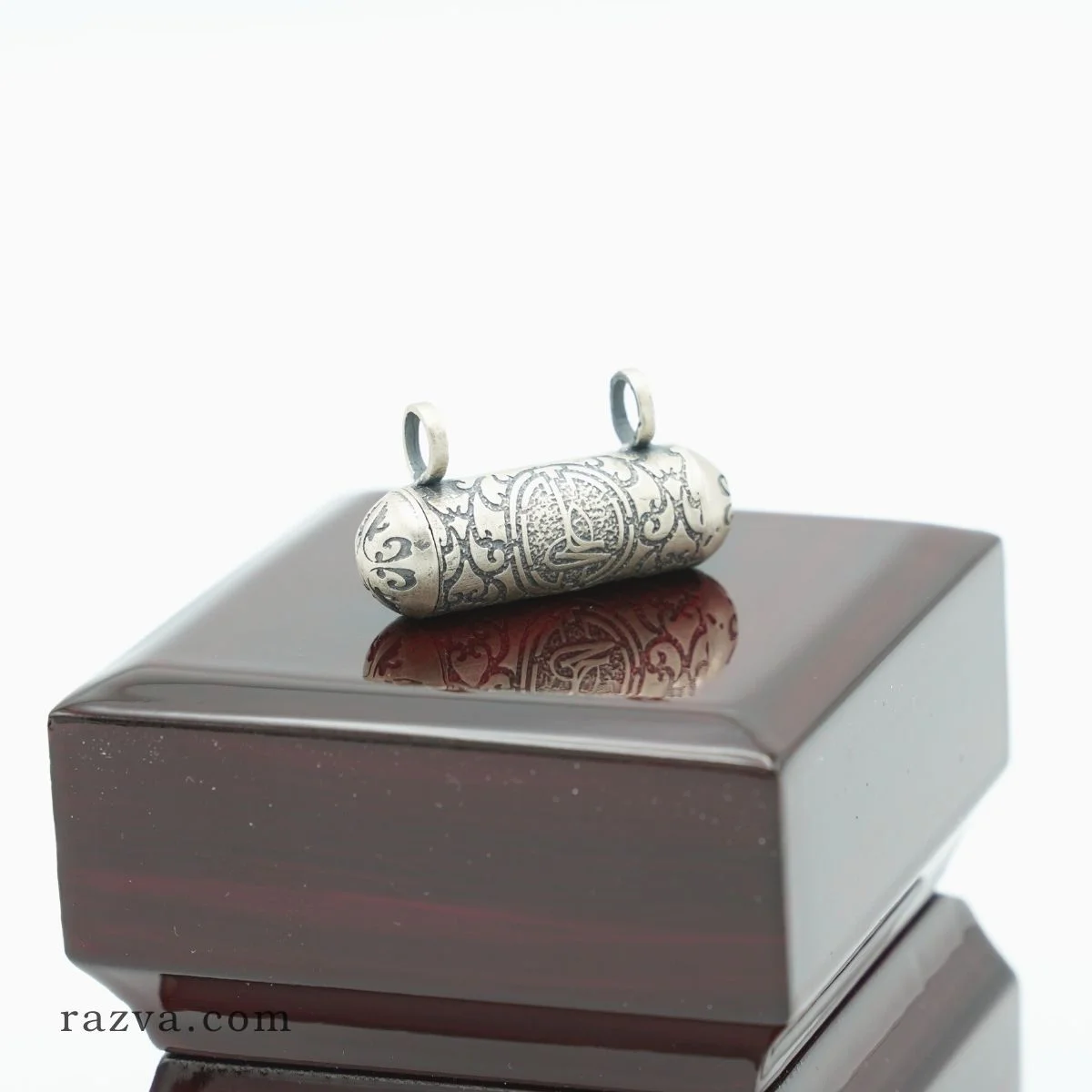 Porte amulette pendentif argent musulmane Ali (a)