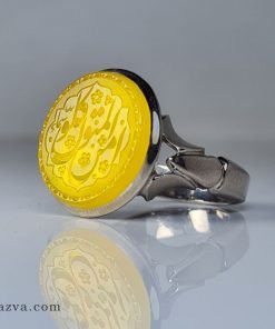 acheter Agate jaune Bague argent hommes