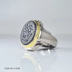 Bague moderne homme agate en argent