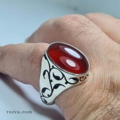 bague-homme-agate-rouge-argent-925