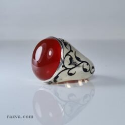 bague-argent-homme-agate-rouge-imposante