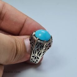 bague-homme-argent-turquoise-neyshabour