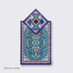 tapis-priere-musulman-velours-bleu-turquoise-vue-de-dessus