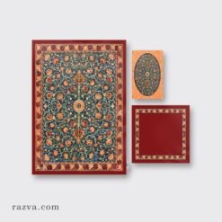 tapis-priere-velours-rouge-traditionnel