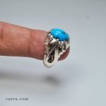 bague-homme-turquoise-naturelle-argent-925